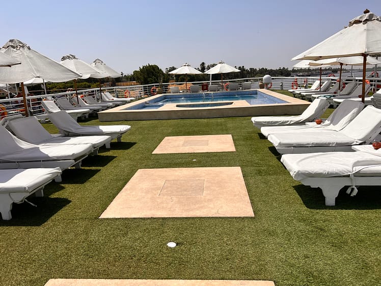 Jamila Nile Cruise pool deck